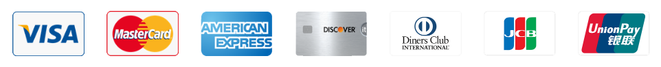 Soportadas tarjetas VISA MasterCard AmericanExpress Discover DinnersClub JCB UnionPay entre otras.